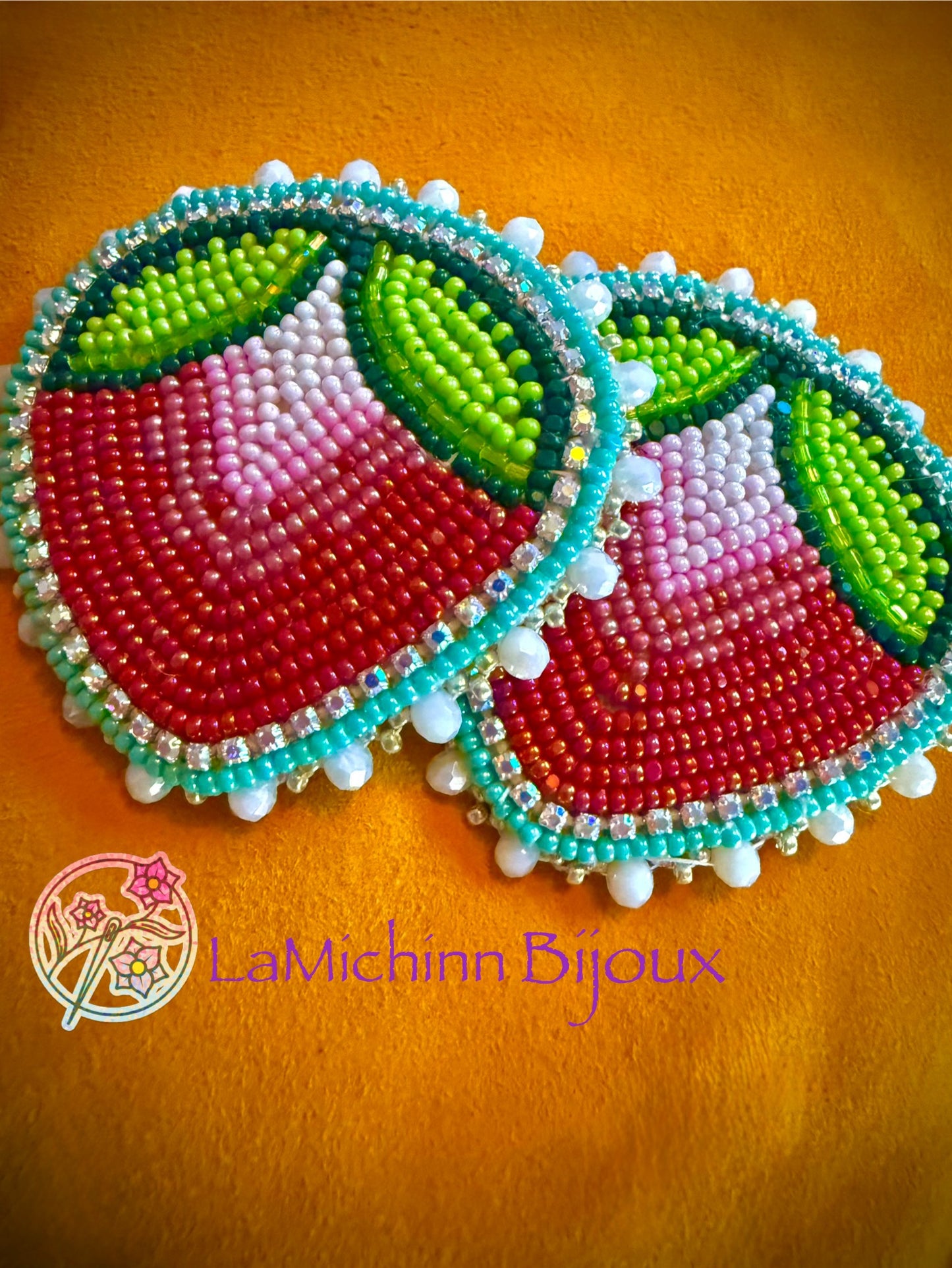 XL Strawberry Mousetrap earrings
