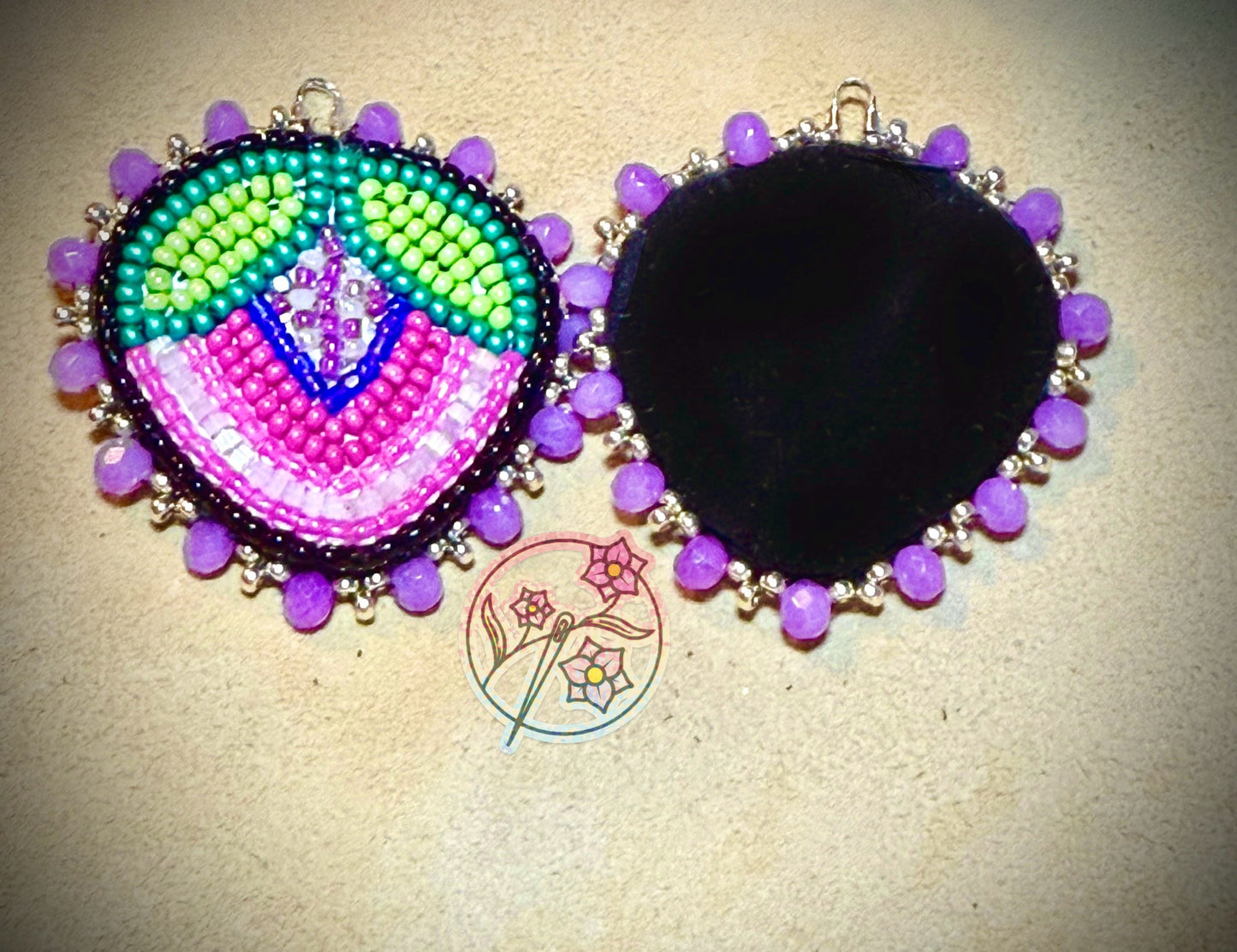 Intergalactic Berries; beaded earrings