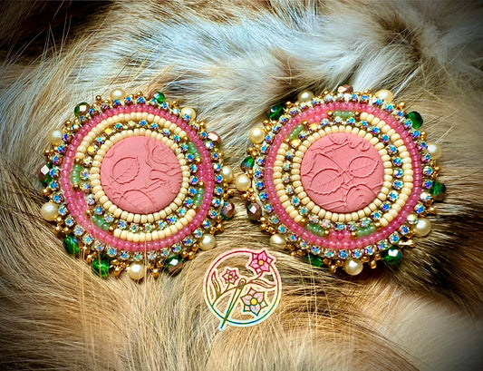 Bridgerton inspired floral earrings