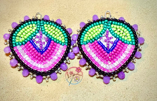 Intergalactic Berries; beaded earrings