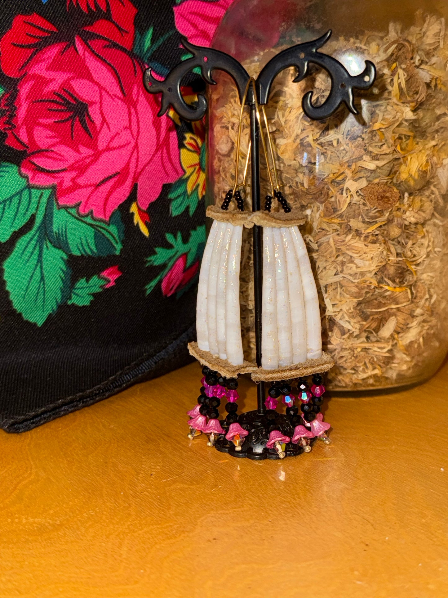 Dentalium earrings
