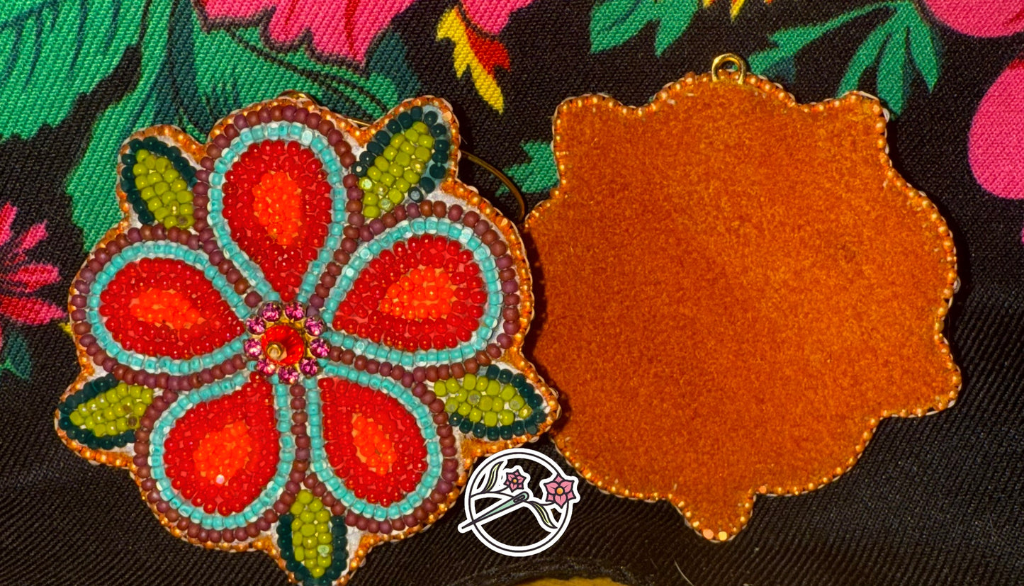 Prairie fire beaded earrings